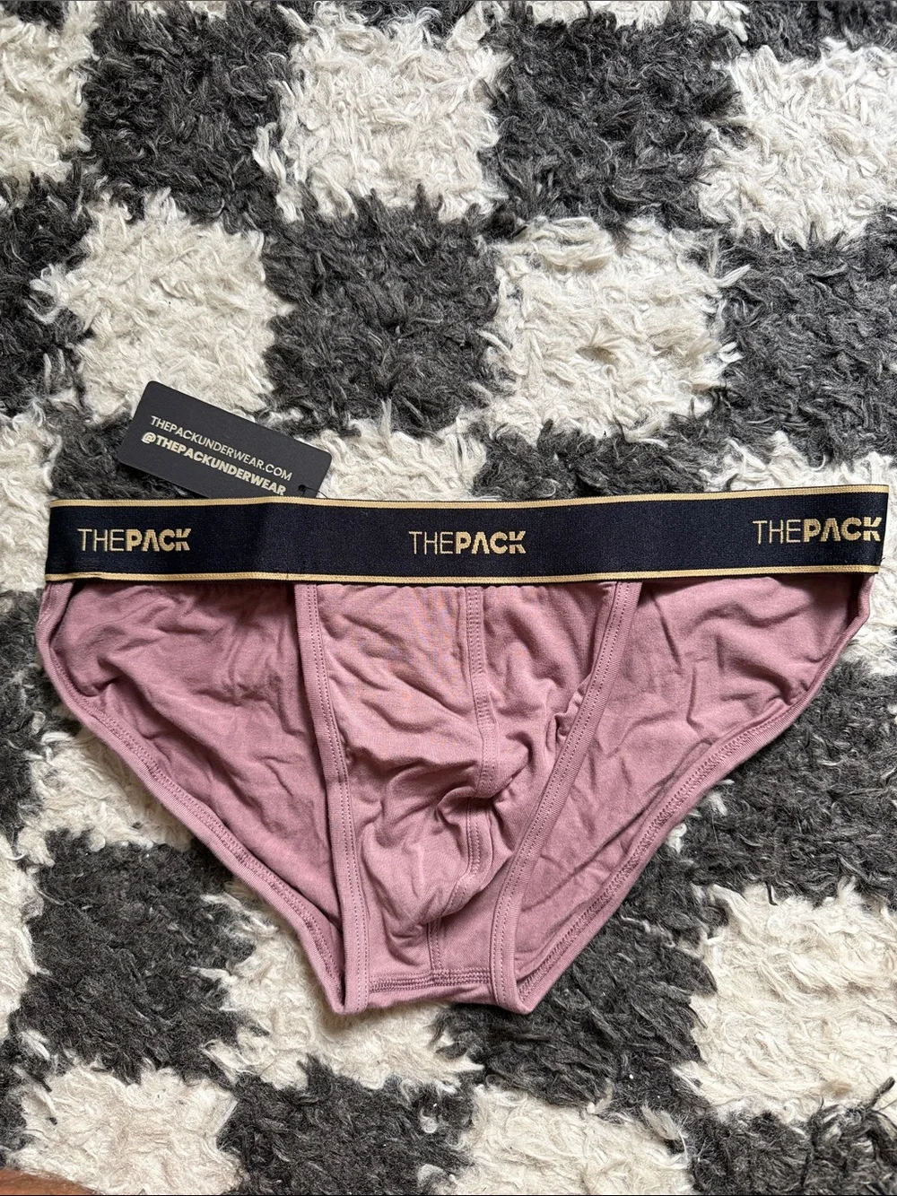 NWT Men’s Brief in Mauve - Low Rise Viscose Underwear